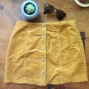 Mustard/Tan corduroy skirt